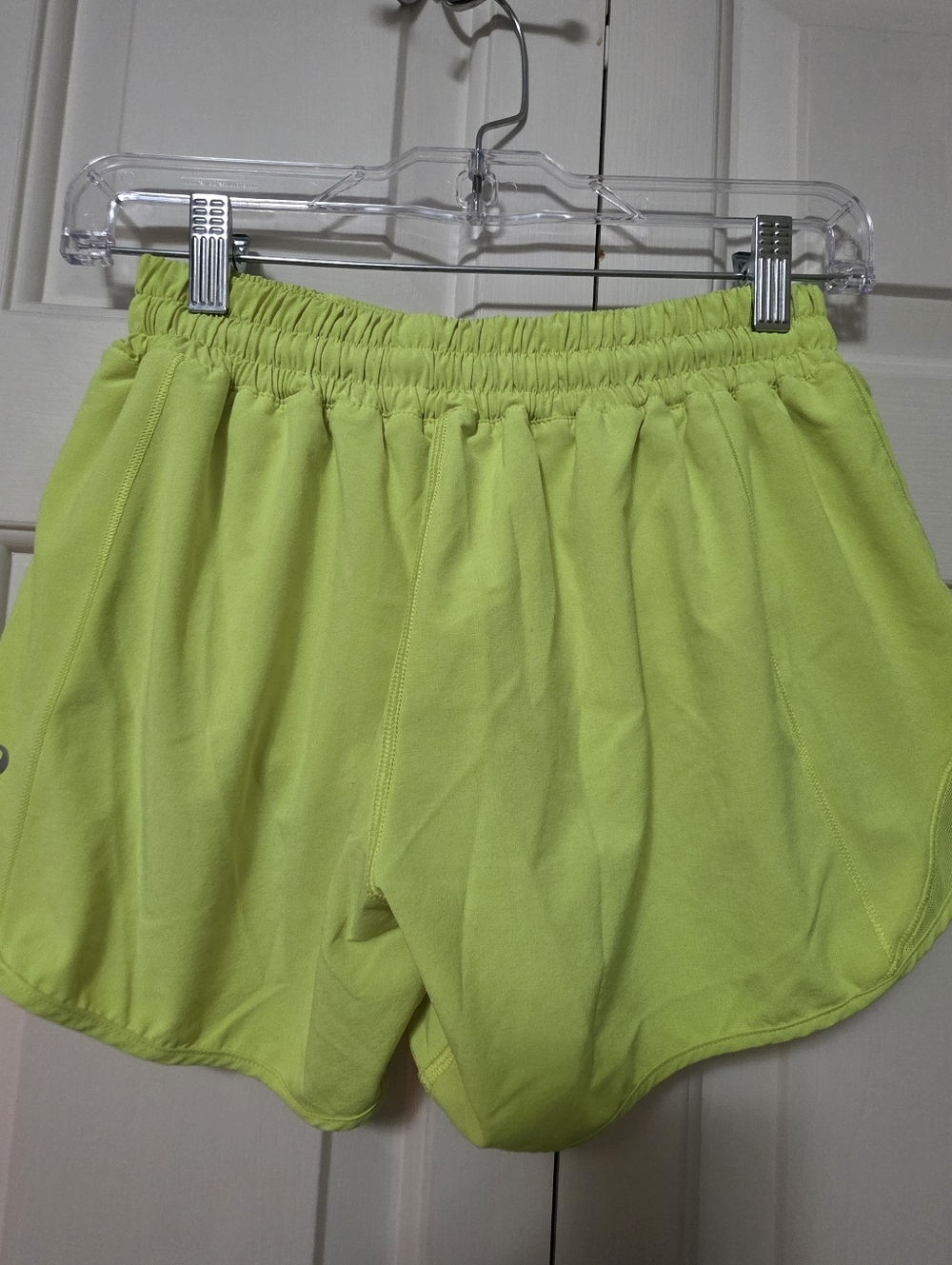 Lululemon Hotty Hot Shorts Neon Yellow Size 6 Lined - Picture 5 of 10